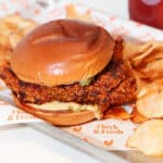 Flock & Fresh's new Spicy Chicken Sandwich.