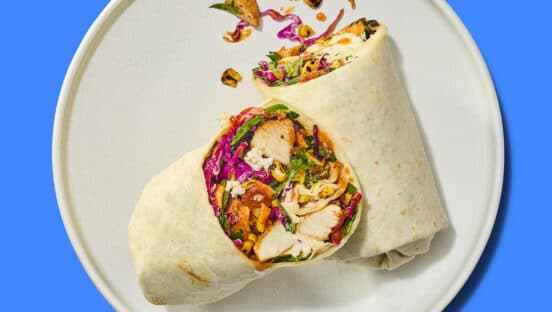 Just Salad's Clutch Wrap.