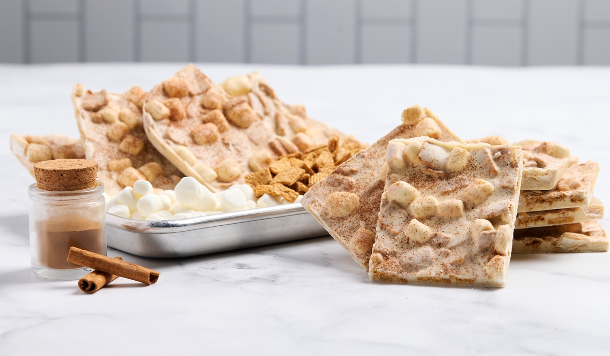 Marshmallow Cinnamon Crunch Bark.