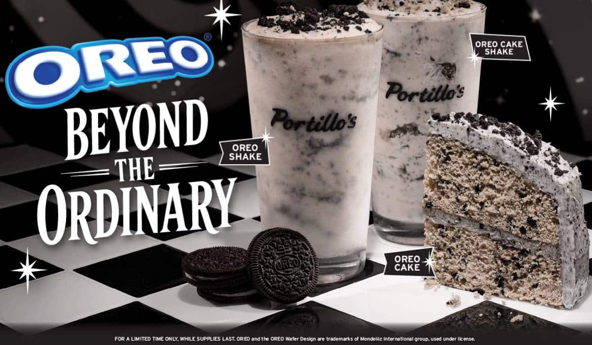 Portillo's OREO lineup.