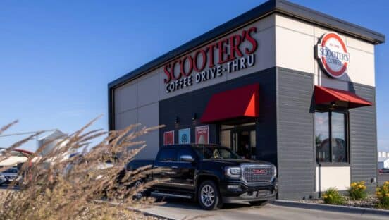 Scooter's Coffee shop.