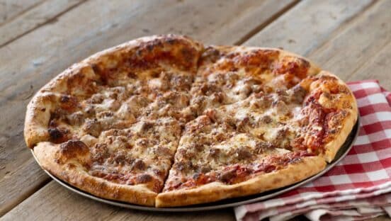 Pizza from Stonefire Grill.