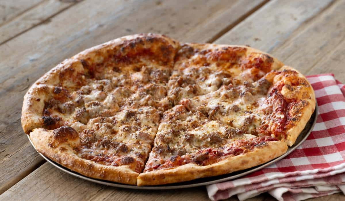 Pizza from Stonefire Grill.