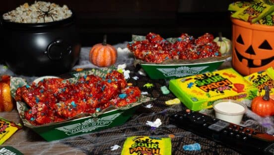 Sour Patch Kids glaze with Wingstop.